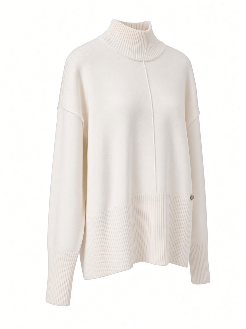 Dámsky rolák N.EVERY DAY SOFT WHITE Smotanovo-biely s.WEAR 4